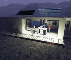 Container Shipping House 40ft snow render revit