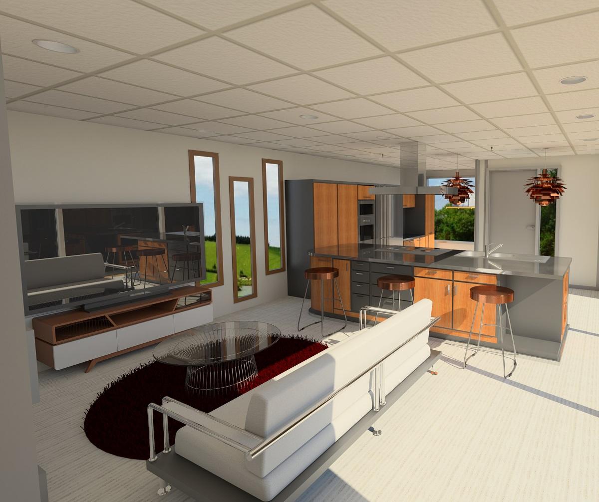 Inside Container Shipping home 40ft