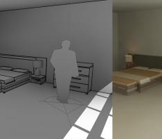 Easy render evolution person