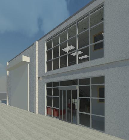 Industrial building Front