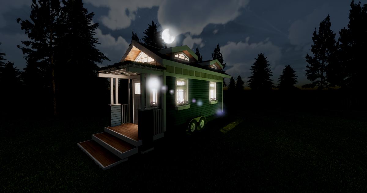 Tiny Home Night Shot