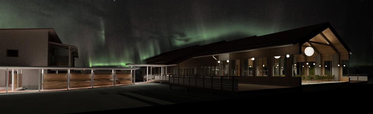 Hotel restaurant extesion in Lapland