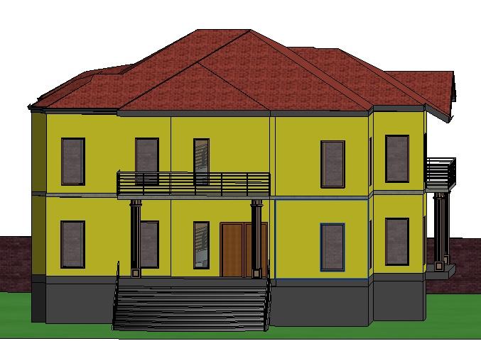 simple house 3d elevation