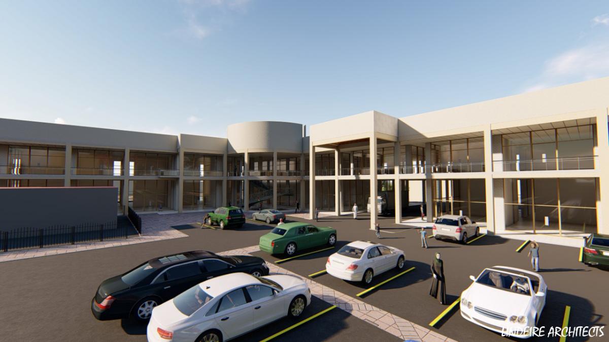lilongwe malawi area 3 mall. modeled in revit