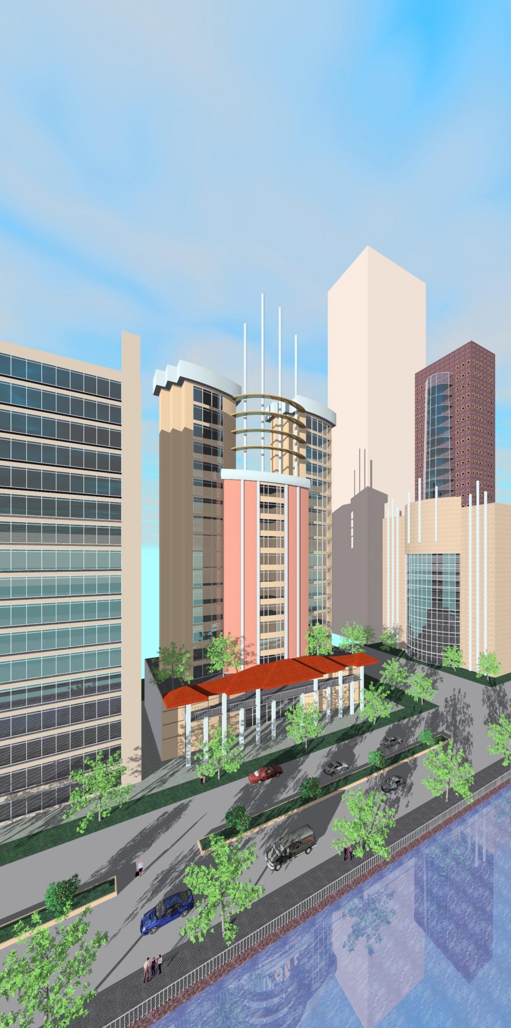 aerial view down town by nolan p. ventura