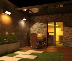 Simple Backyard Scene (Night)