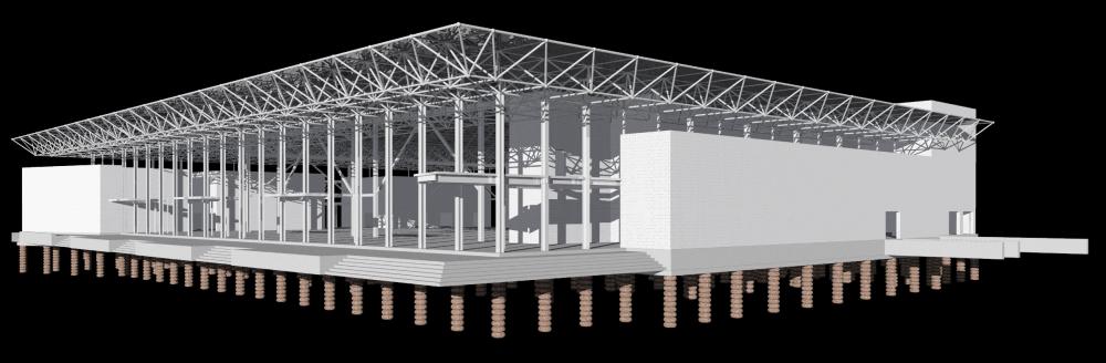 Revit Structure Building with Space Frame