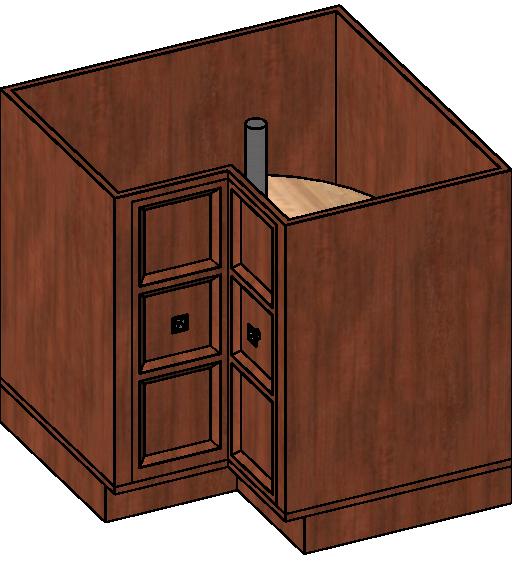 Corner Cabinet with Lazy Susan