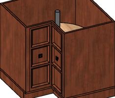 Corner Cabinet with Lazy Susan