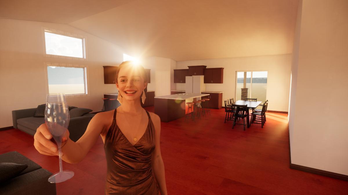 Kitchen interior w/character