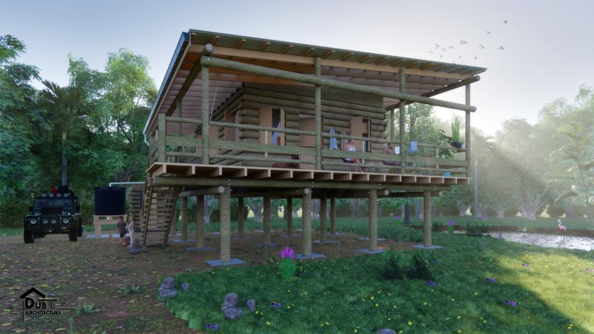 Cabin Log House