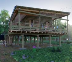 Cabin Log House