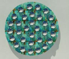 opal base with mirror balls