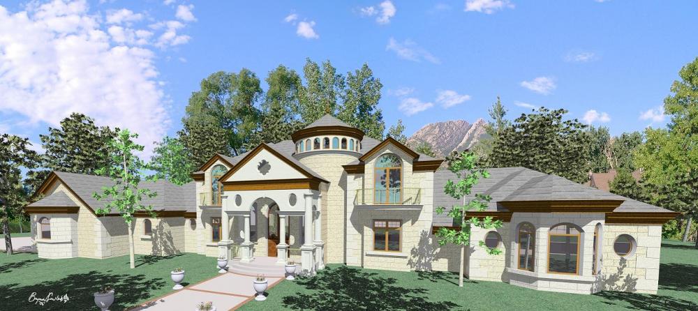Front Elevation of Mountain Home