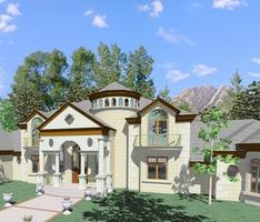 Front Elevation of Mountain Home