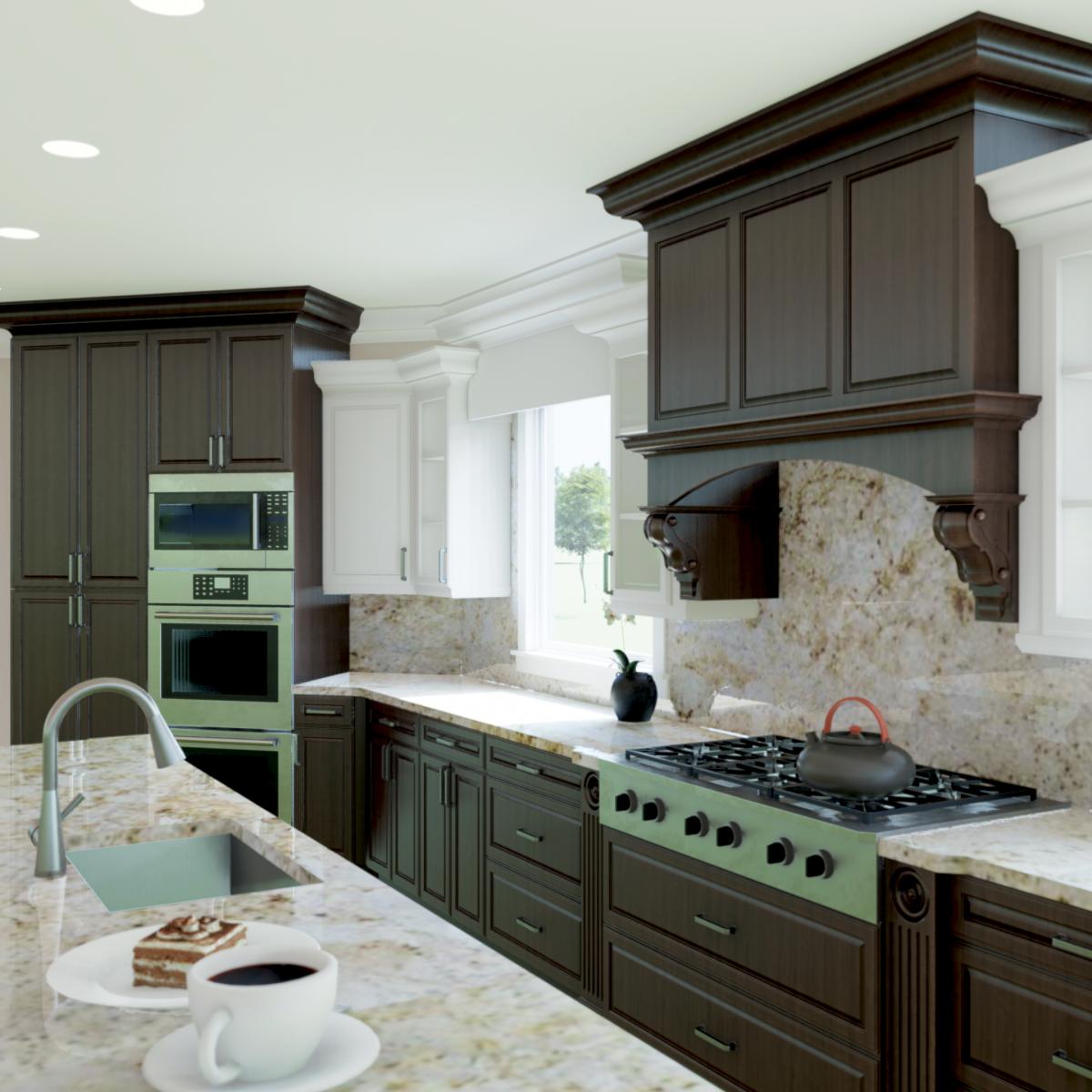 Traditional Overlay Kitchen Cabinets