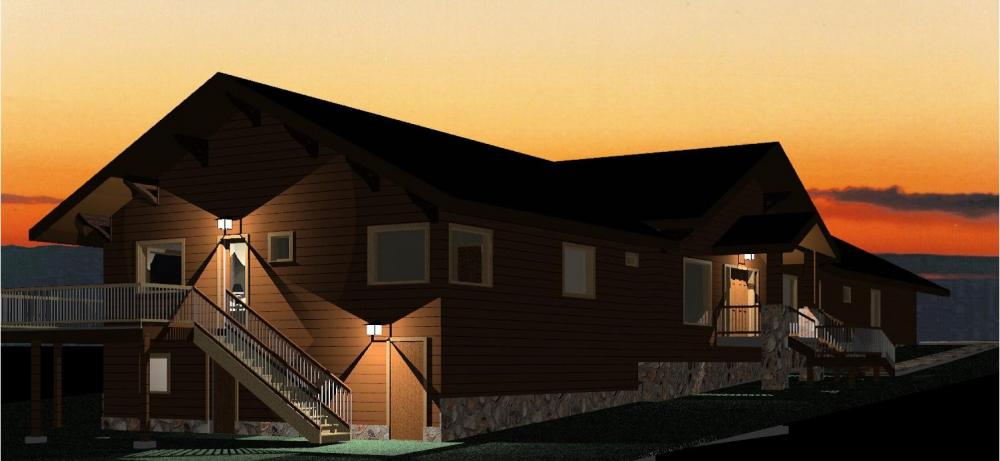 Country nHouse at Evening