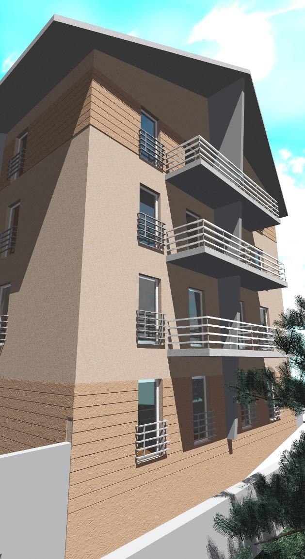 House corner at sunset