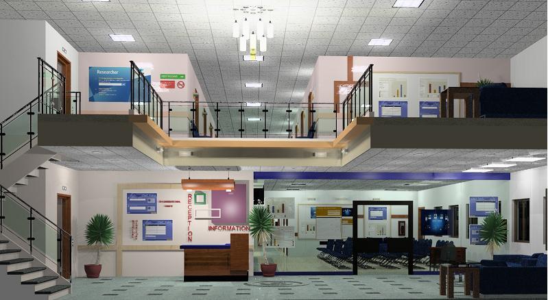 industrial hospital lobby