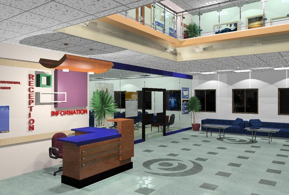 industrial clinic lobby