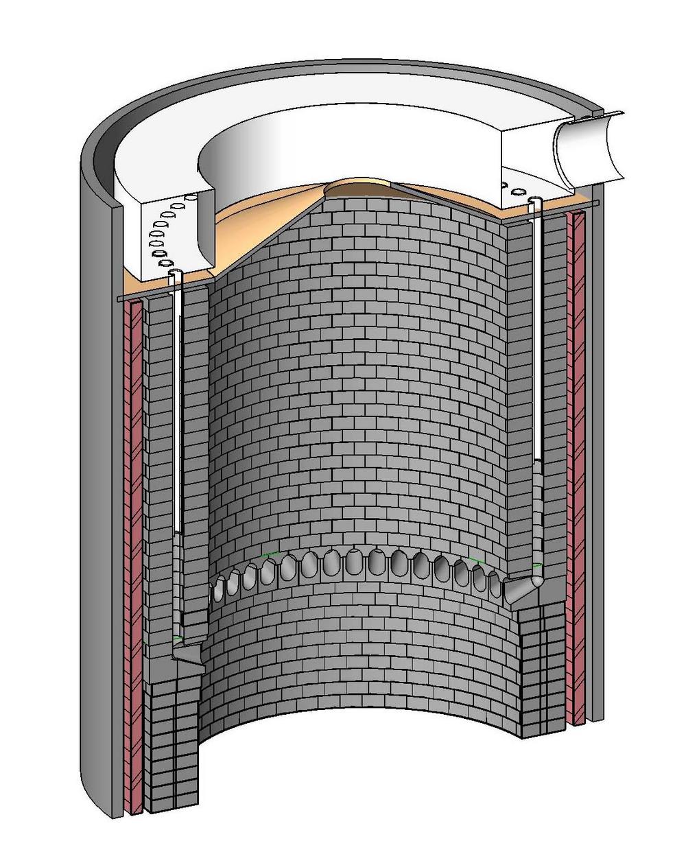 industrial oven mado of bricks