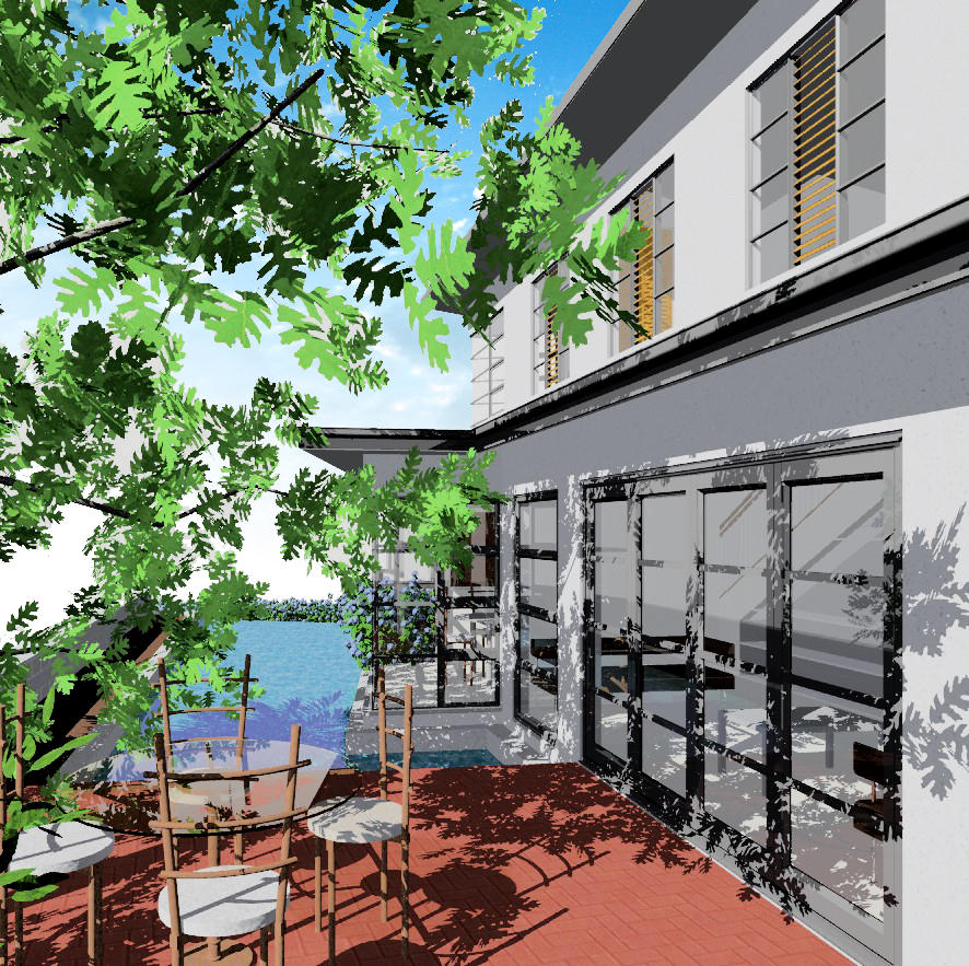 Orakei Road Project - Pool view