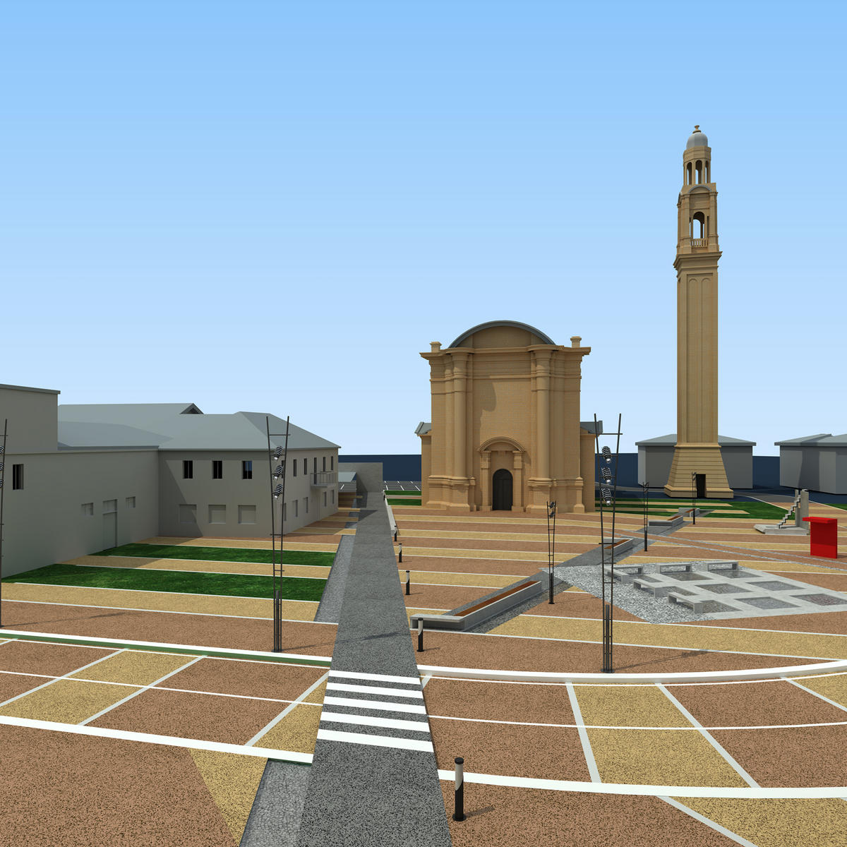 Villorba Church and Square Treviso Italy