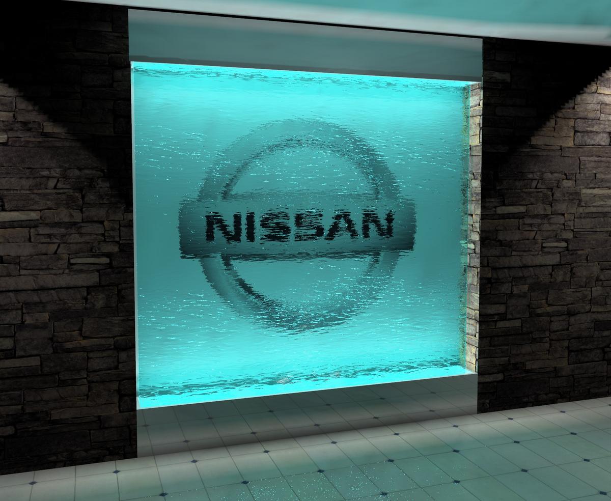 Glass Waterfall Add Concept...My ode to Nissan