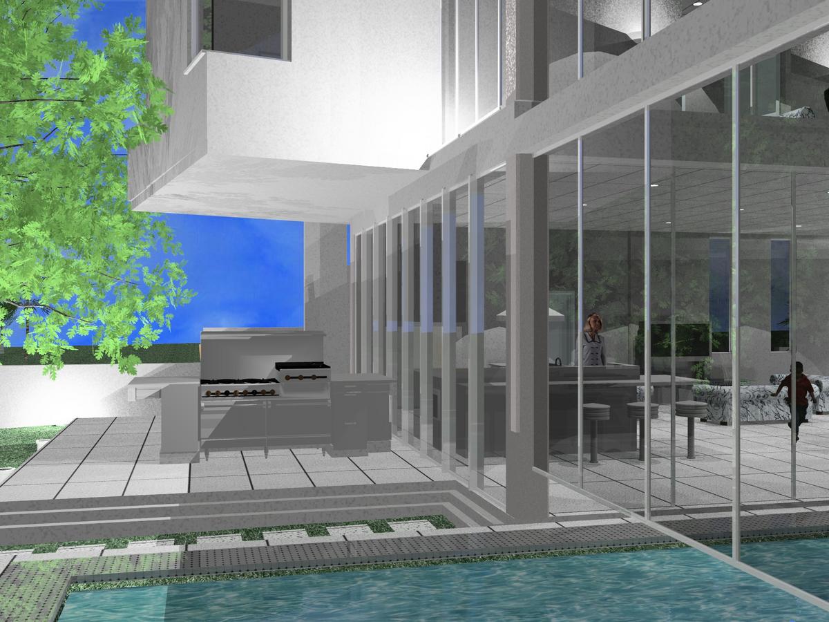 canterlevered bedroom