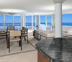 interior of beach apartment