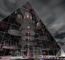 Triangle glass building
