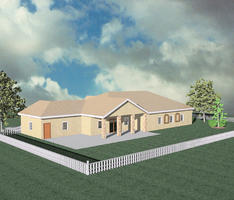 Custom Home (Rear View)