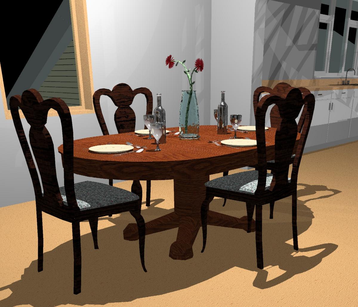Dining Room in House