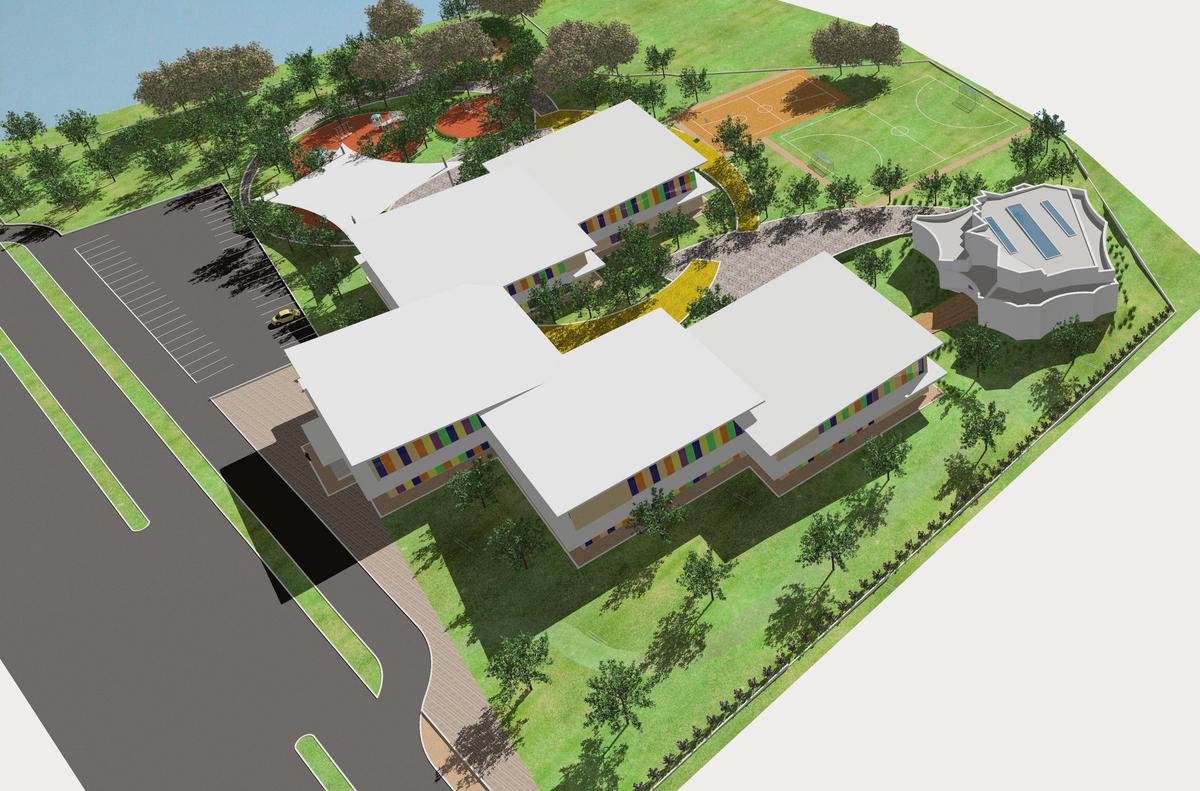 Arial view portuguese School