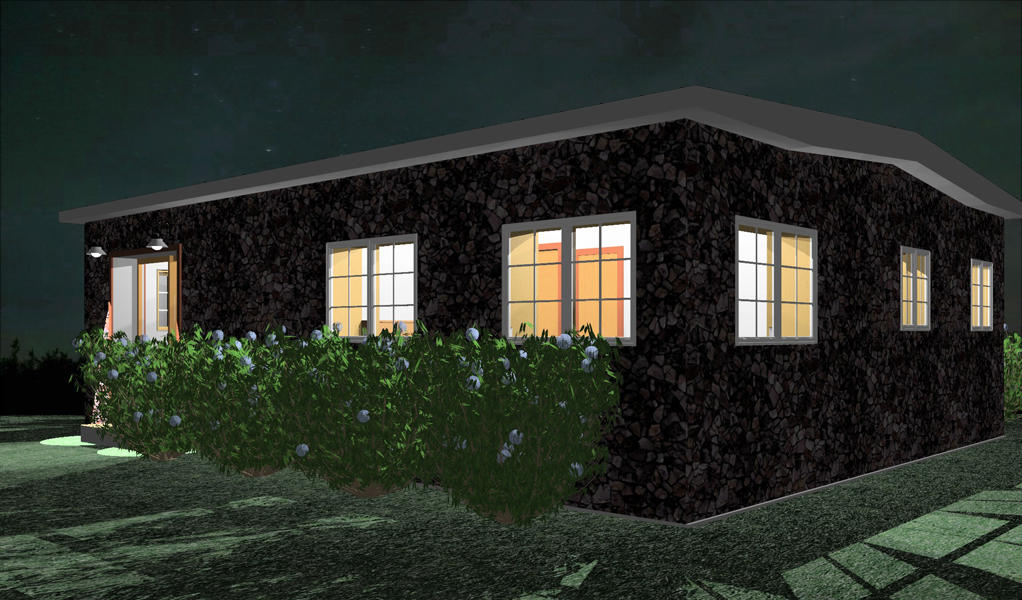 Scotland home w/ shrubs