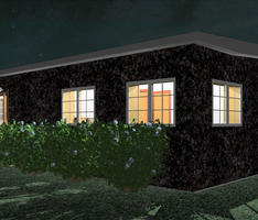 Scotland home w/ shrubs