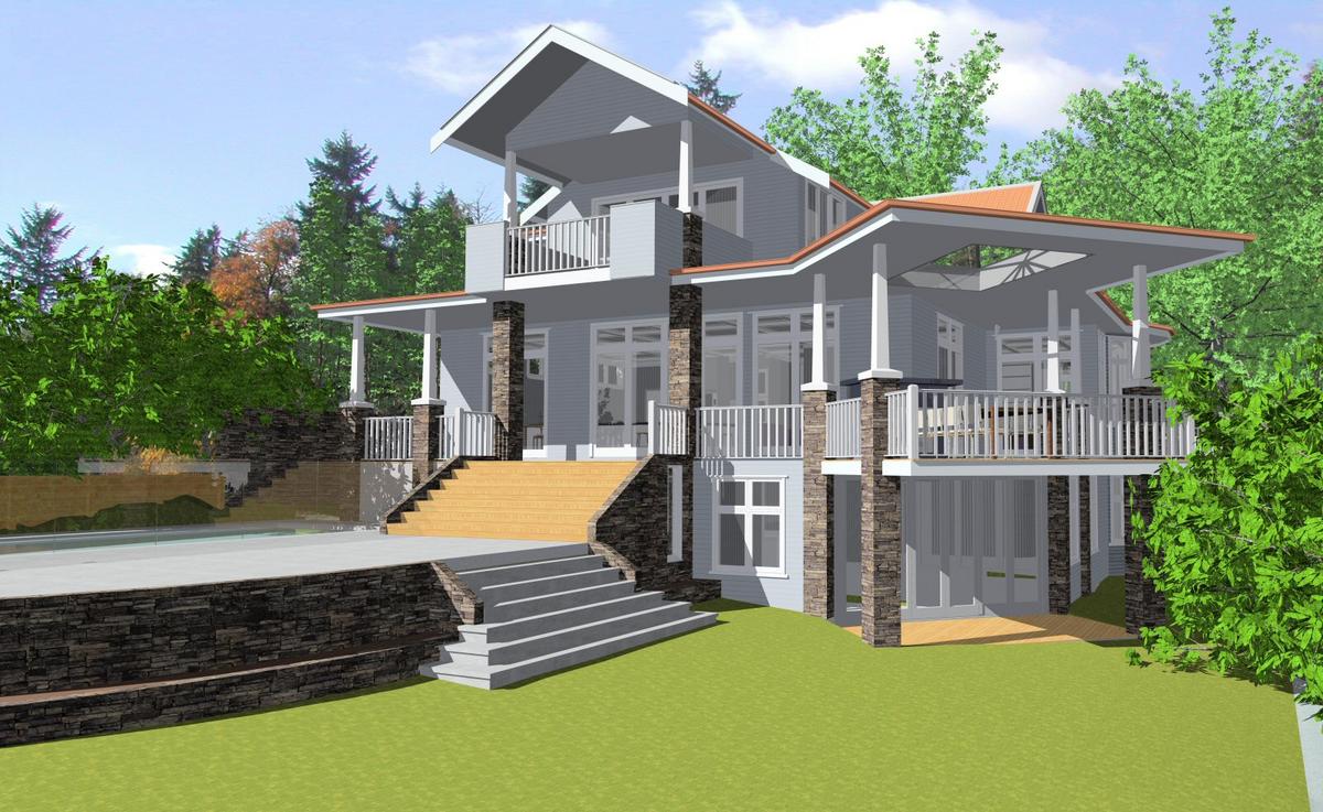 Alteration rear yard View