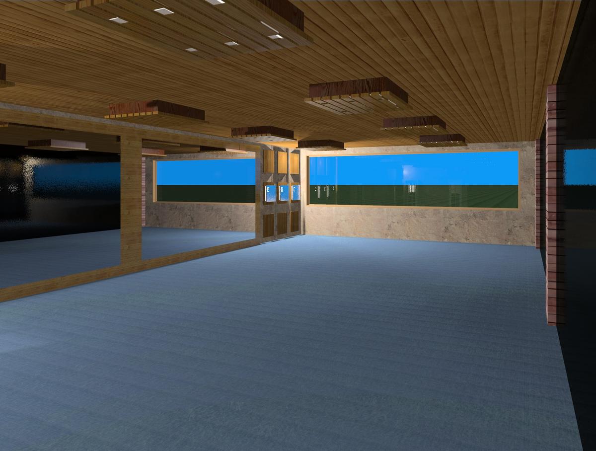 woman's only section of gym