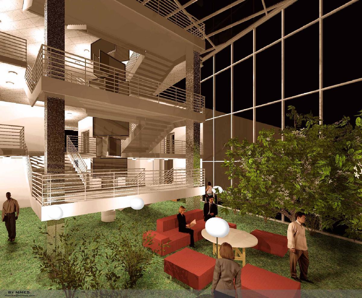 Advertising agancy courtyard