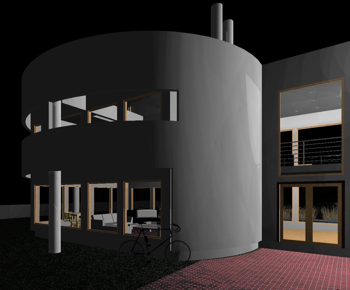 Square in the Circle House