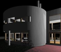Square in the Circle House