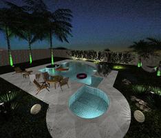 piscina vita à noite
