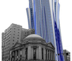 reconfigured facade - breuer tower