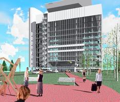 modern office building
