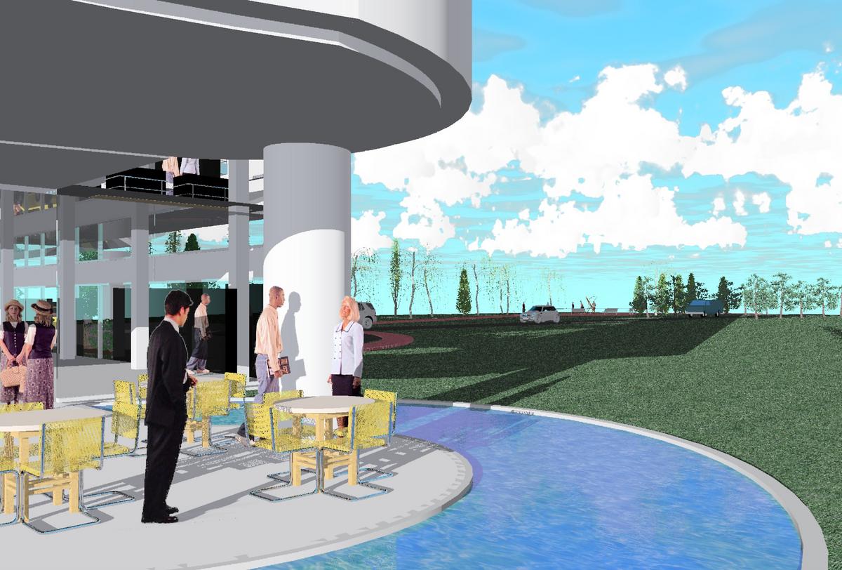 modern office building