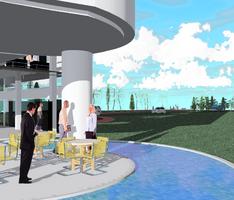 modern office building