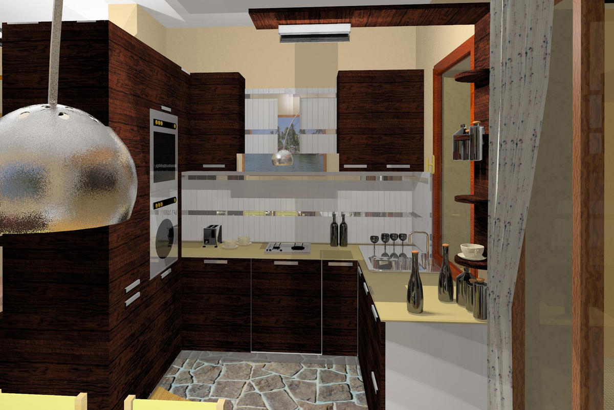 Vista frontale cucina