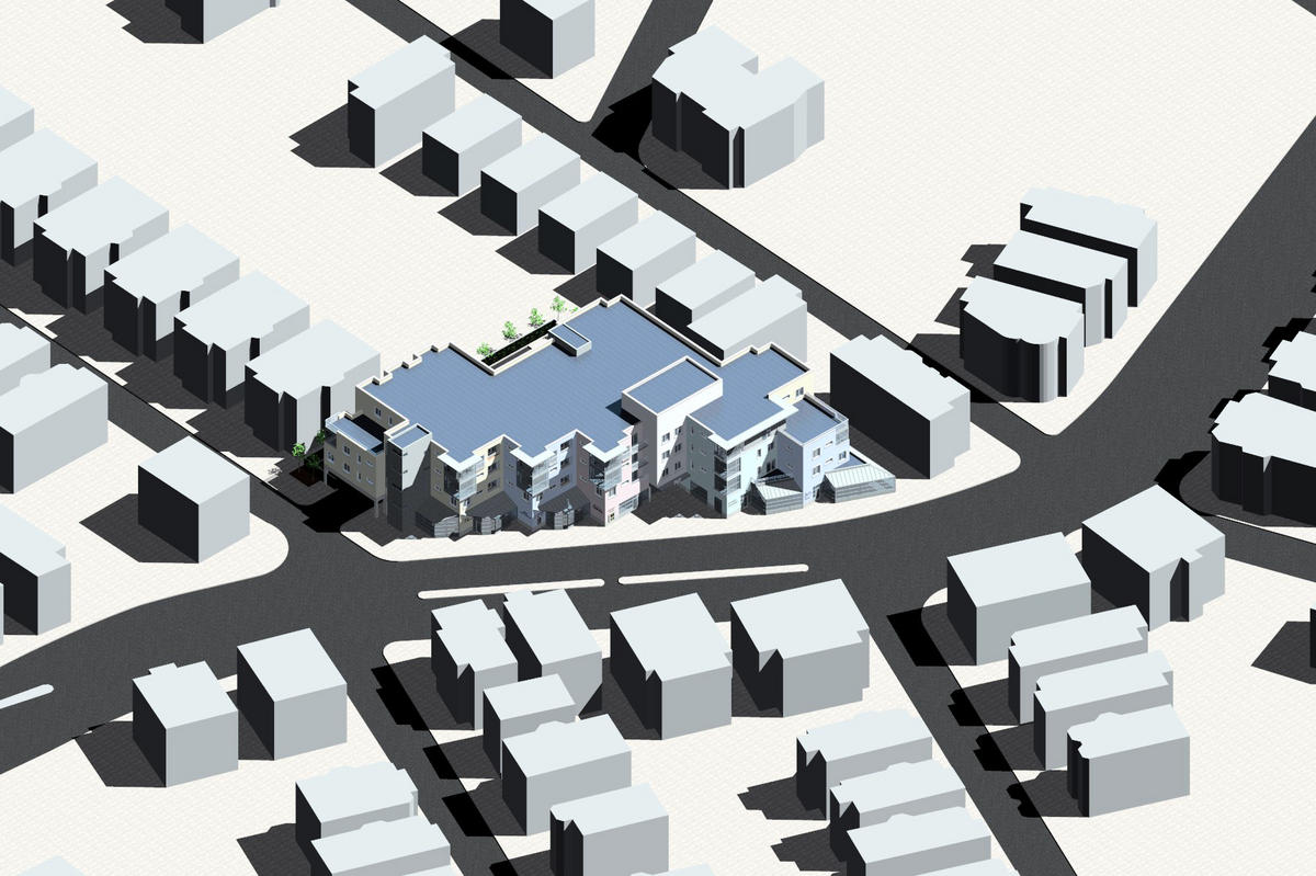 Southwest isometric view