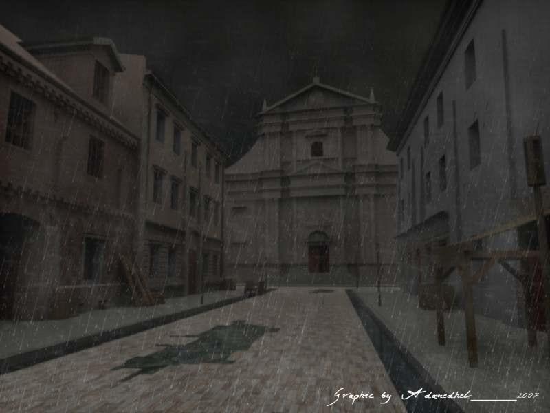 Old town----rain