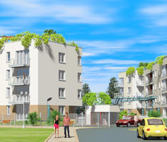 Entrance to housing estate.